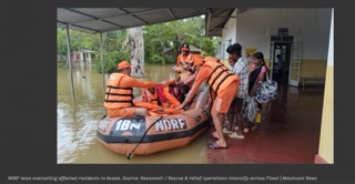 Assam Flood Situation Improves as Waters Recede; Over 4.45 Lakh Still Impacted